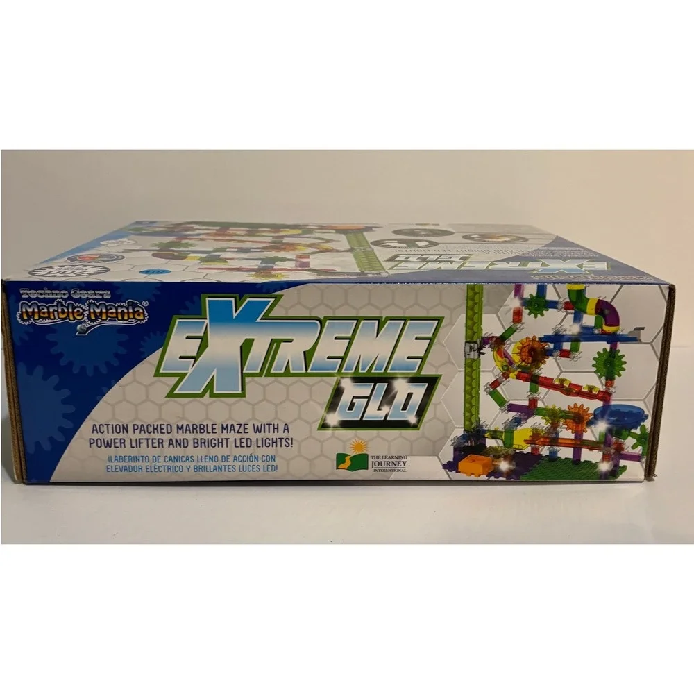 The Learning Journey Techno Gears Marble Mania Extreme Glo STEM Toy 200+ Pcs